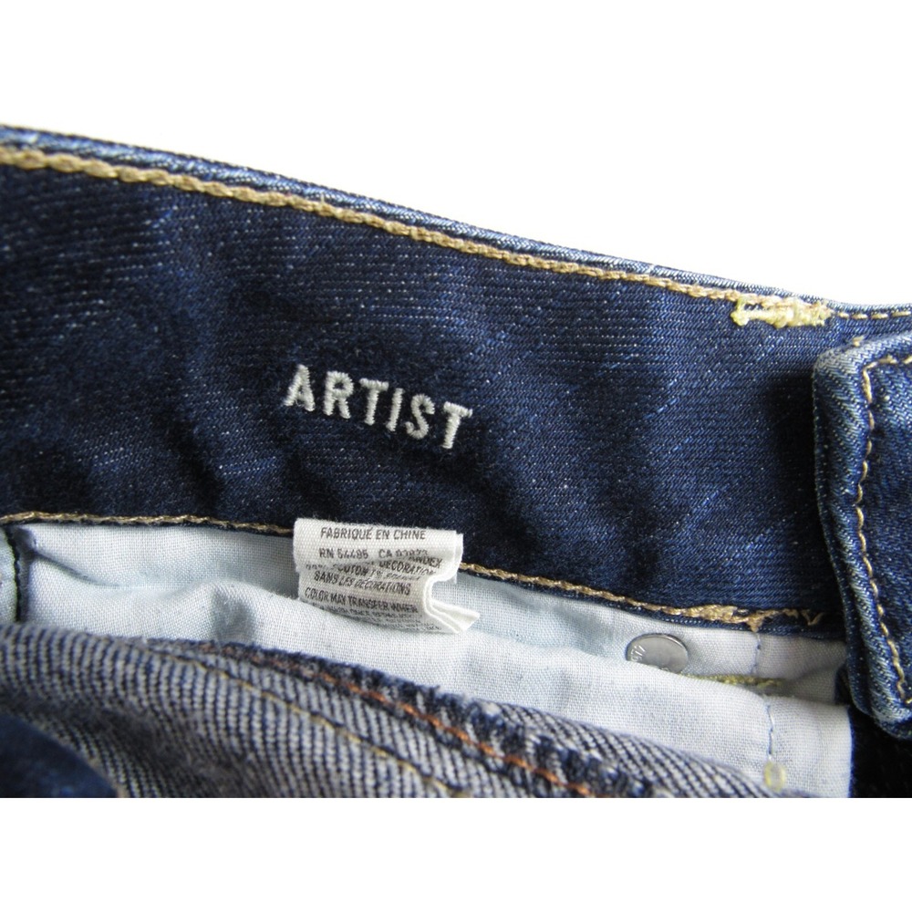 American Eagle Jeans Artist Cropped Dark Wash Women's Size 0 - Picture 5 of 7